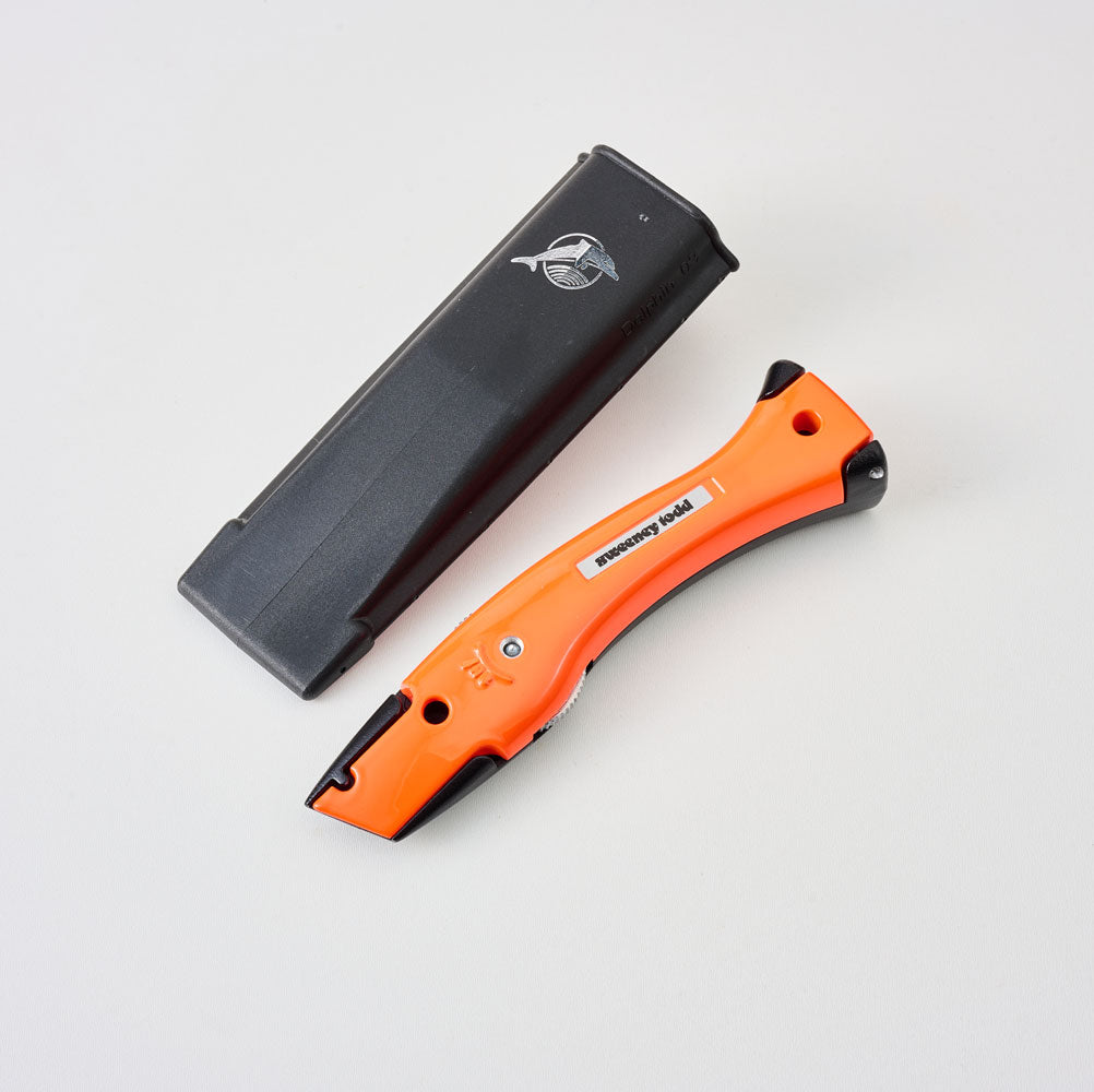 Delphin Knife - Matt Black/Signal Orange