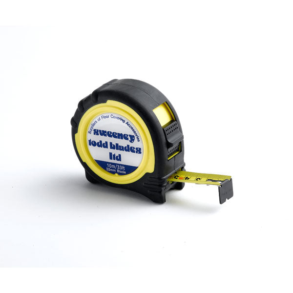 Sweeney Todd 10m / 33ft x 25mm Measuring Tape – Heavy-Duty Trade Measuring Tool