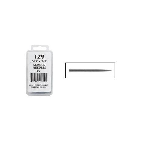 Crain 129 Scriber Needles – Replacement Needles for Crain Dividers & Scribers (50 Pack)